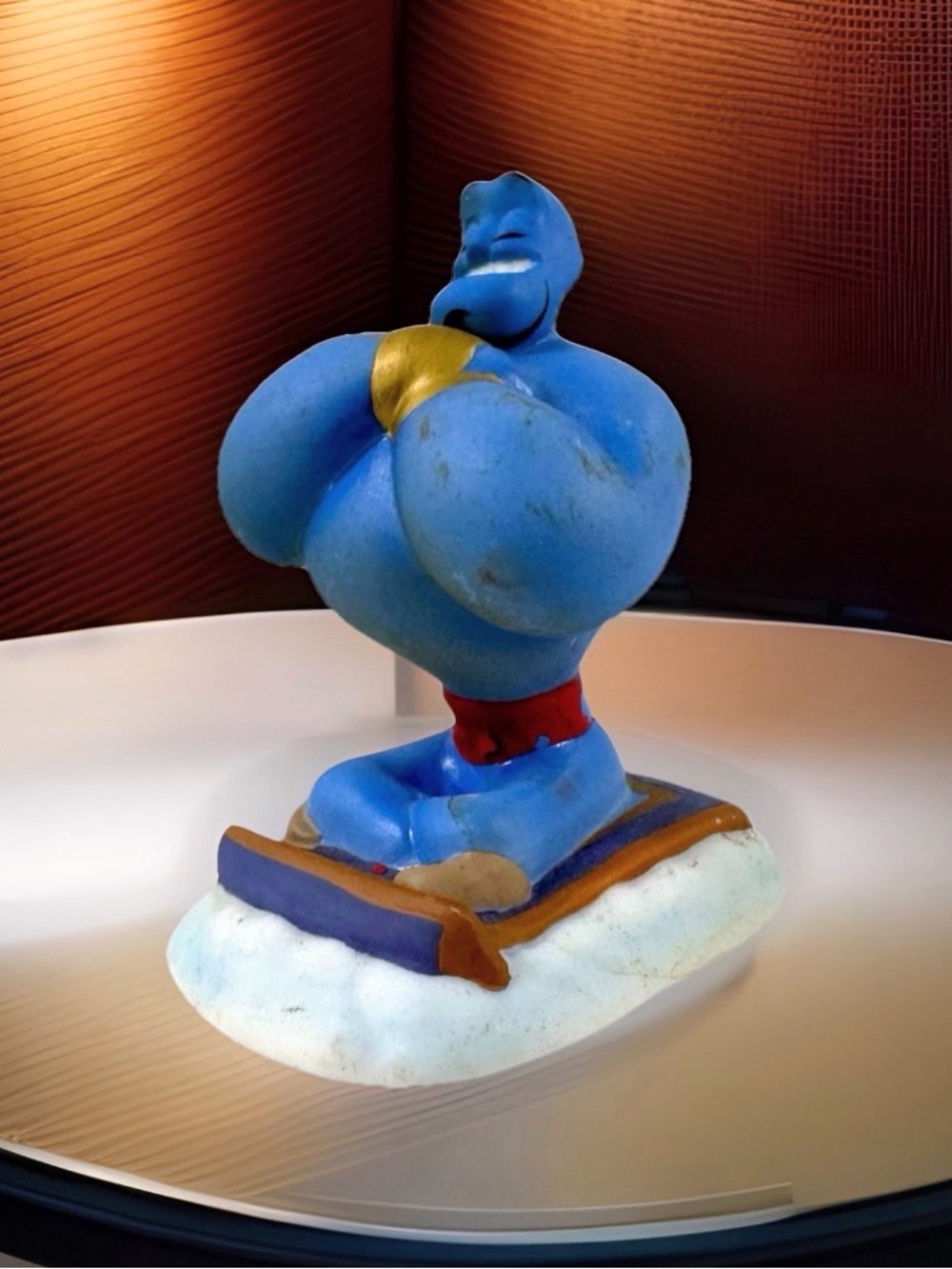 Disney Aladdin Genie Ceramic Figurine Vintage Collectible